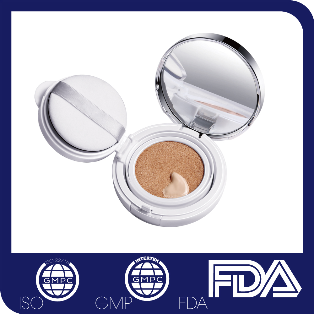 Korea Best True Cover Powder Foundation Make-up Snail CC/BB Cushion Cream